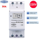 TOMZN 30A Digital Timer Switch Programmable AHC30A, Timer, AHC30A, 30A Timer, AHC30A Timer, Digital Timer, Programmable Timer, Timer, Timer Switch, Digital programmable timer, weekly timer, Din rail Timer, Tomzn Timer, Tomzn AHC30A, Digital AHC30A, TOMZN Digital Timer, Tomzn Digital AHC30A.